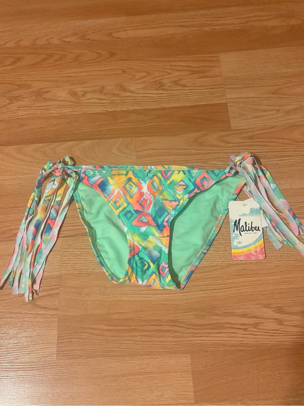 NWT, Malibu Dream Girl Bikini Bottoms, Large